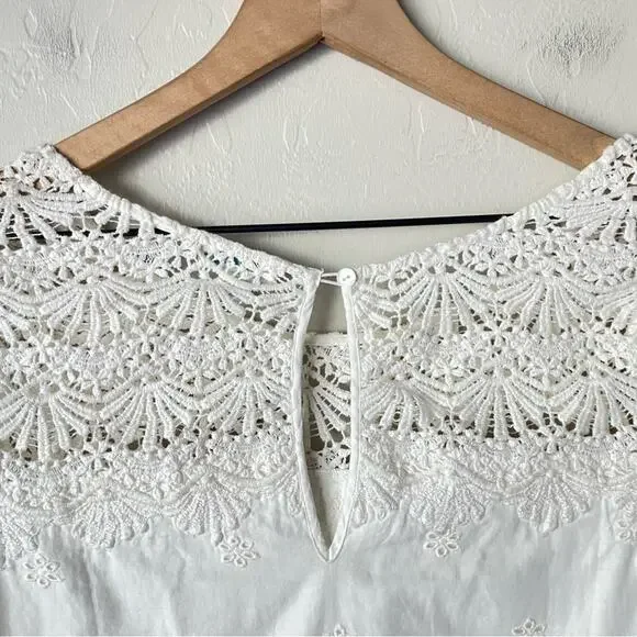 Sundance cotton lace eyelet shift dress NWT - Picture 6 of 10